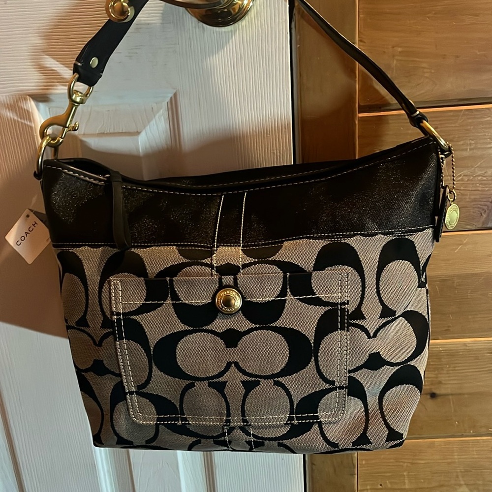 Coach Monogram Shoulder Bag BNWT